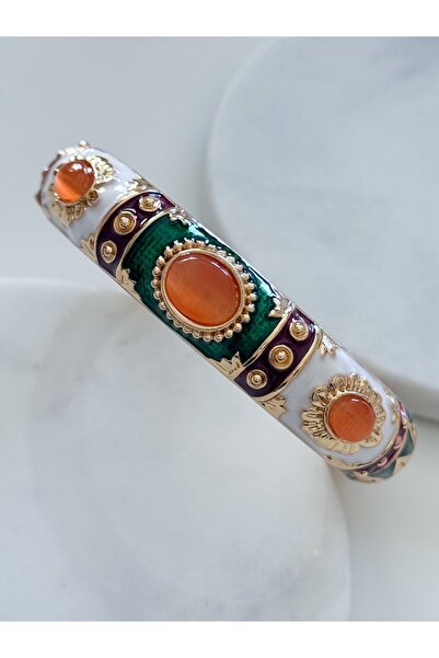 CHARMLUCKY ÇELİK TAŞLI MİNELİ BİLEZİK