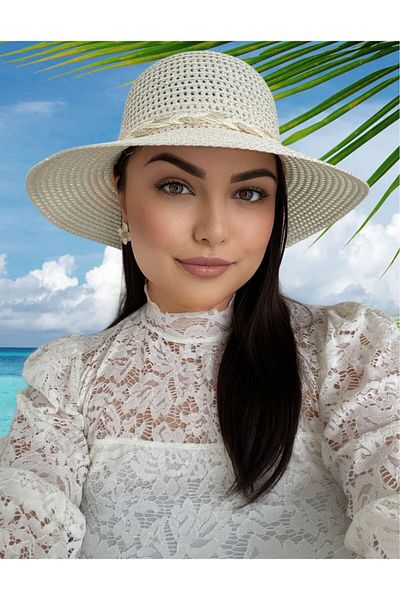 Confortino Sun hat with medium round brim and drawstring in 2 colors - ONE SIZE, ADJUSTABLE