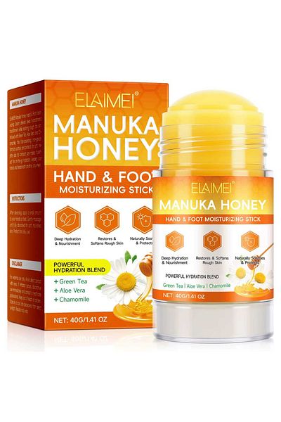 ELAIMEI Balsam pentru călcâie și mâini uscate cu miere de Manuka, efect regenerant, 40 g