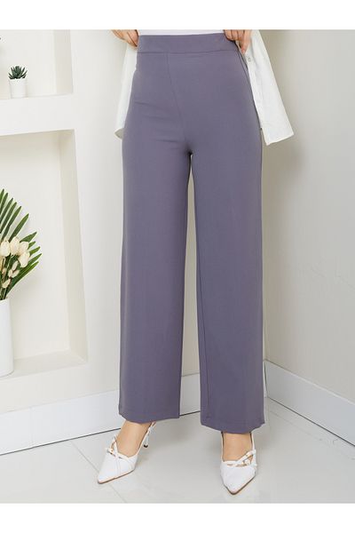 Moda İncir ELASTIC WAIST WIDE LEGS PANTS