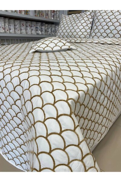 Sudemhome Набір розкішних покривал з шенілом - 250x250 см | 4 частини