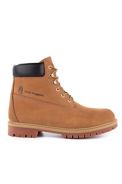 Hush Puppies Ανδρικές μπότες Helppo Bounce από γνήσιο δέρμα
