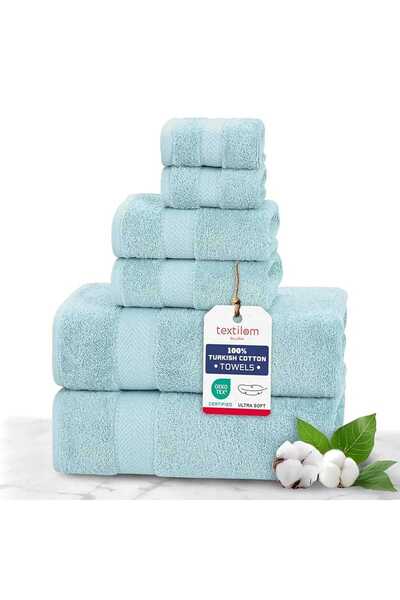 NikAr Home Cotton Towel Set 6 Pcs