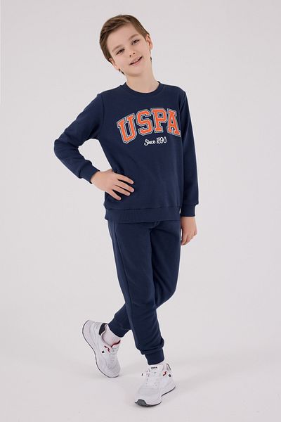 U.S. Polo Assn. Licensed Boys' Bottom Top 2 Piece Tracksuit Set