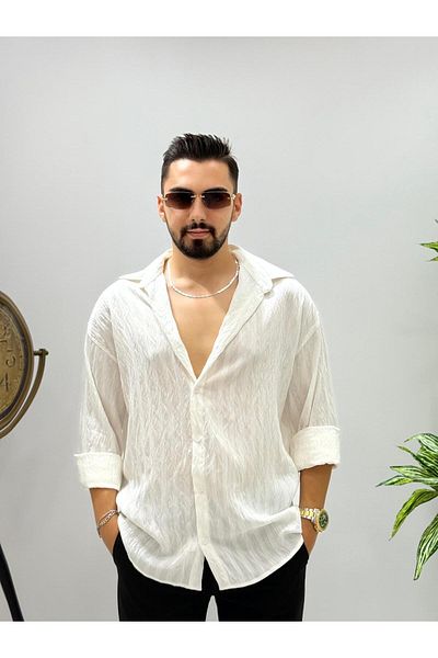 JACK CAPRİO Ανδρικό ίσιο πουκάμισο νέας σεζόν Κανονική εφαρμογή που δεν κάνει ιδρώτα λεπτό ύφασμα