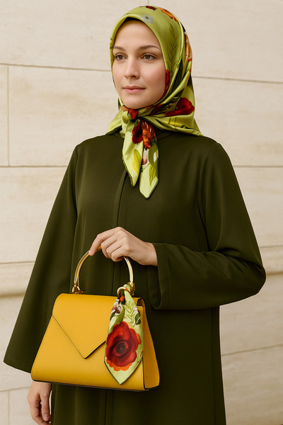 VİZYON وشاح تيفيل حريري 100%