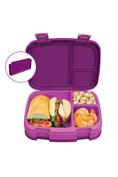 Bentgo صندوق غداء فريش بثلاث حجرات - بنفسجي