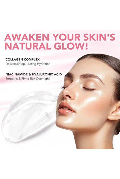 ALİVER Collagen Night Mask, Niacinamide, Deep Hydration, 75 ml