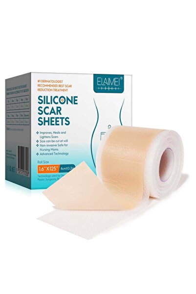 ELAIMEI Rolă medicală din silicon pentru tratarea cicatricilor, Premium, 4 cm...