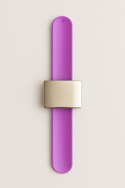 mirenza cosmetic Magnet Buckle Wristband Purple Cord Wristband Practical Holder for Filkete and Metal Buckles