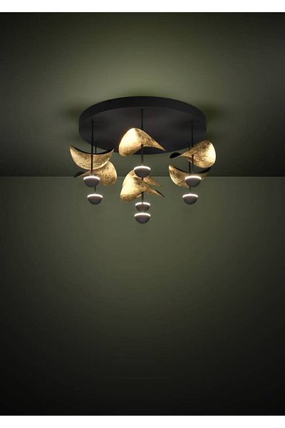 Eglo 390411 "Dracera" Steel Black Ceiling Light