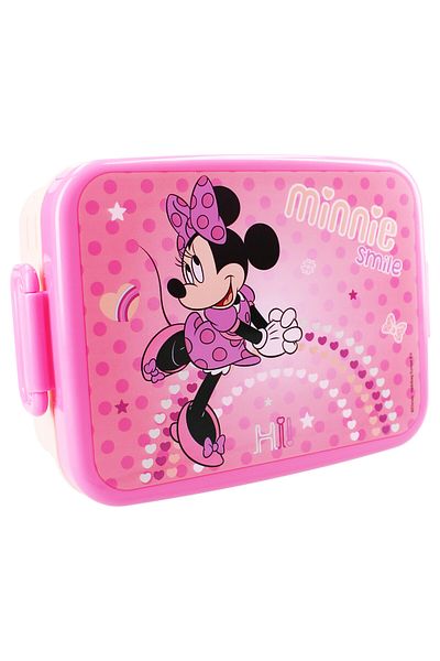 Minnie Mouse Sandwich box, with gasket and airtight closure, BPA-free, 16x13x5 cm, multicolor, Minnie Mouse