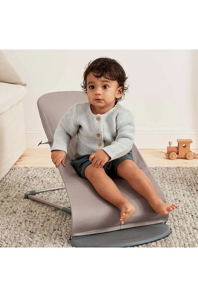 BabyBjörn BabyBjorn - Classic Quilted Fabric Rocker, Bliss Sand Grey