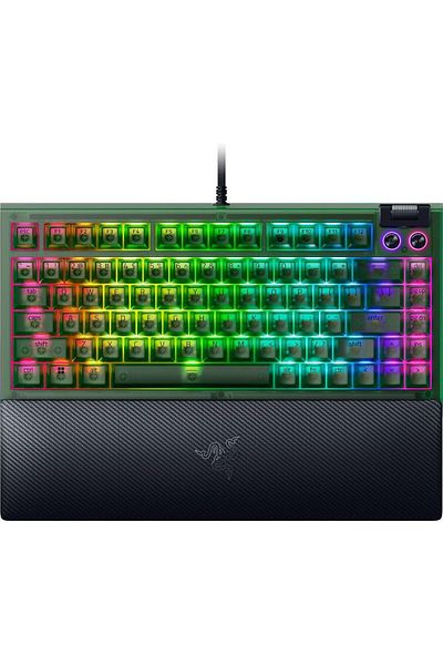 RAZER BlackWidow V4 75% Mechanical Gaming Keyboard/Orrange Switch/RGB - Phantom Green