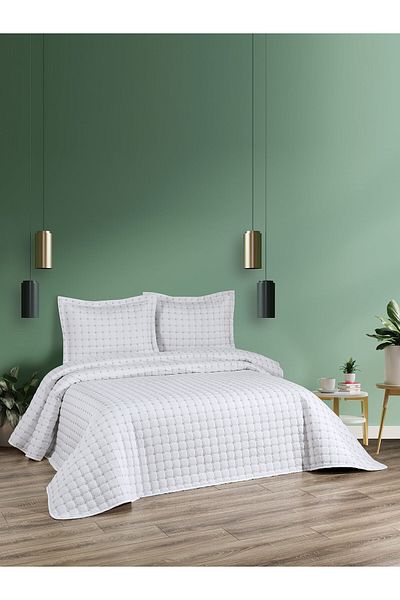 BELENAY HOME Aleda Quilted 3 Piece Double Bedspread Set
