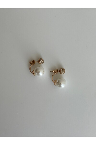 Owentis Steel Stone Pearl Design Style Agouro Earrings -No Tarnishing-
