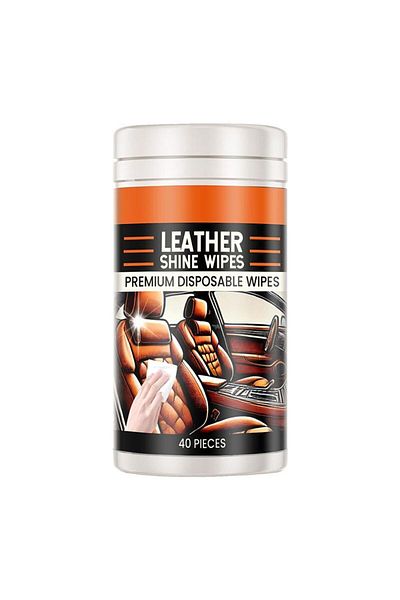 Generic 40PCS Car Leather Wipes, Leather Wipes for Furniture, Leather Cleaning Wipes