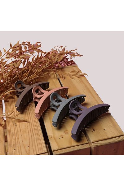 ZAAS Thin Claw Plastic Clip ‚Äì Pack of 2 | Sleek & Stylish Hair Clips for Women