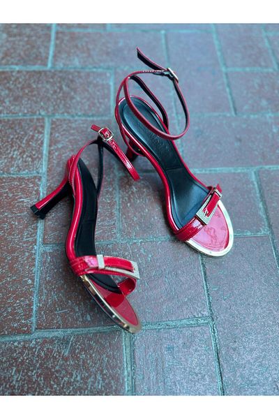 MİSS PARK MODA Patent Leather Single Strap Women's Shoes