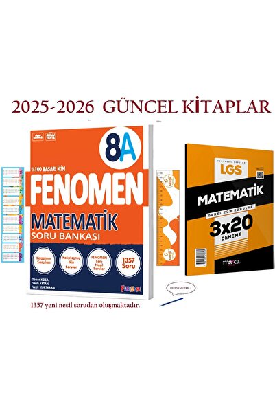 Fenomen Yayıncılık 8. Sınıf 8 Matematik A Soru Bankası 2025-2026 Yeni !!! ve ...