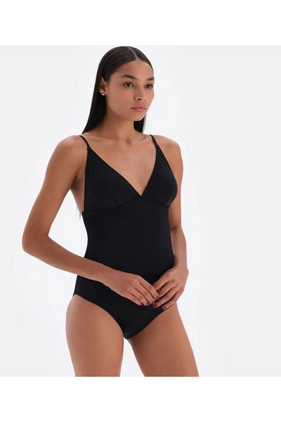 Eros Adjustable Strap Triangle V-Necklace Women's Swimming Swimsuit