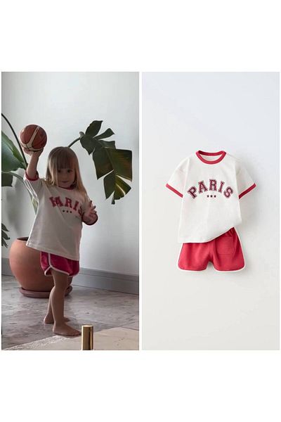 Teeny Weeny Kids Girl's Top and Bottom Set
