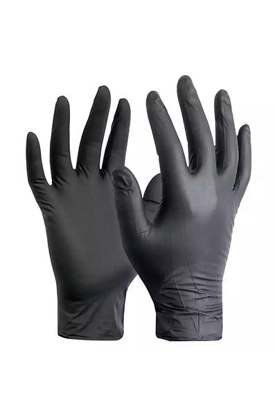 Ledarmy Coin Titan Extra Black Nitrile Exam Gloves Powder Free Ultra Strong Large L