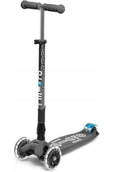 Micro Micro Scooters | Maxi Micro Deluxe LED Foldable| Handlebar Adjustable | Lightweight | Foldable Mecha