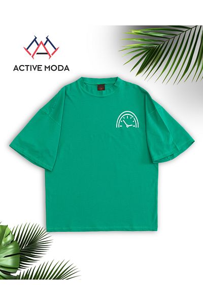 ACTIVE MODA -Men's Cotton Printed Every Hardship Has a Time Short Sleeve Tshirt Oversize Big Size