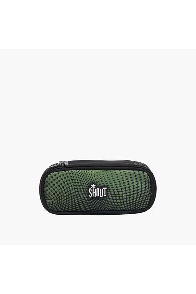 Shout Printed Pencil Pouch with Zip Closure