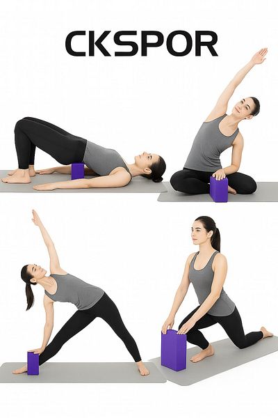 CKSpor Σετ 2 Yoga Block Pilates Yoga Balance Foam 1 ζευγάρι