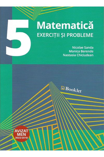 Editura Booklet Matematica. Exercitii si probleme pentru clasa a V