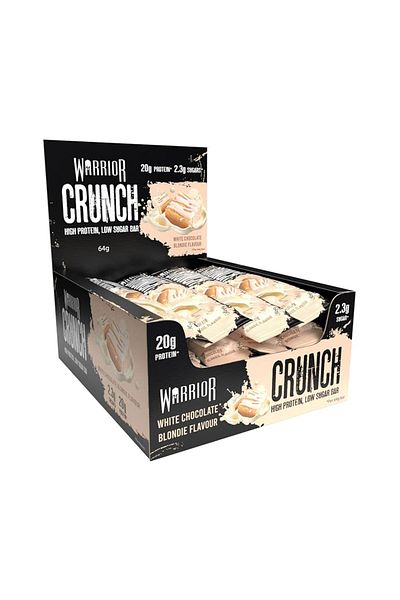 warrior Crunch High Protein Bar – White Chocolate Blondie – Pack of 12