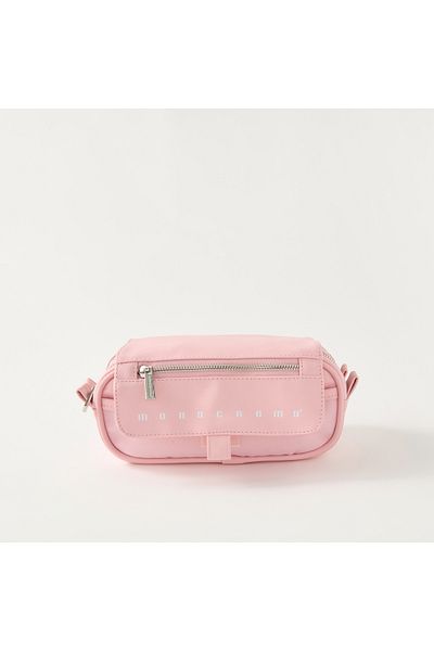 Monocrom Monocromo Solid 2-Compartment Pencil Pouch with Zip Closure