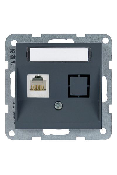 PANASONIC MECANISM PRIZA CAT6 cu ETICHETA KARRE PLUS 55 SOFT TOUCH NIGHT