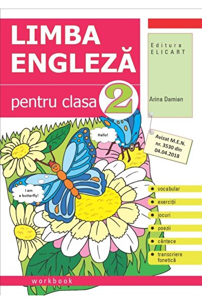 Editura Elicart Limba engleza pentru clasa a II-a. Workbook, Arina