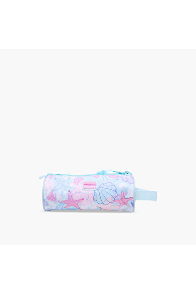 Roll Road Printed Pencil Pouch with Zip Closure