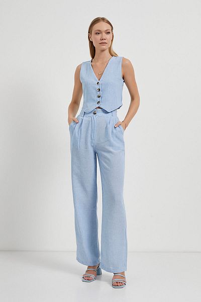Arma Life Armalife 4516 Linen Look Women's Vest and Pants Set
