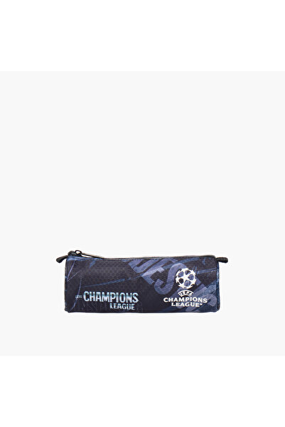 CHAMPIONS League Printed Pencil Pouch with Zip Closure