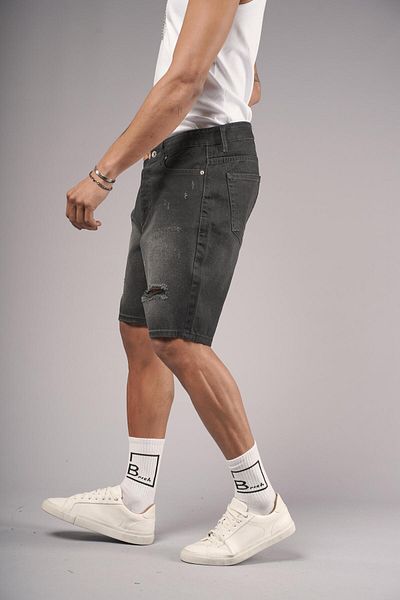 king brich Regular Fit Men's Denim Shorts