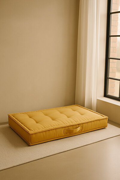 Dear Deer Love Bisküvi Minder - French Mattress Hardal Maxi - 60x120 cm