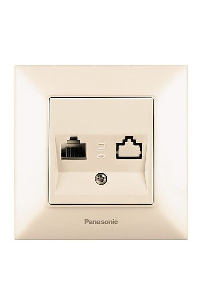 PANASONIC Telephony Socket RJ11 CAT3 Arkedia Slim Beige Panasonic