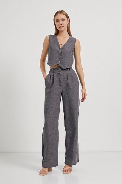 Arma Life ARMALIFE 4516 COMPLET BLUZĂ ȘI PANTALON DE FEMEIE ASPECT IN LINEN