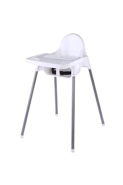 Little Mom Scaun de masa bebelusi Little Mom Infant White cu centura de sigur...