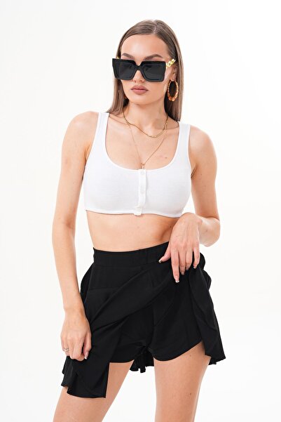 ŞİMAL Women's Patterned Skirt with Shorts 250540 -