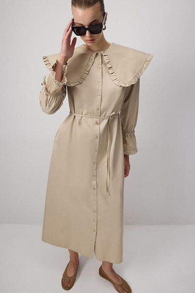 Touché Privé Firfirli Wide Collar Shirt Dress