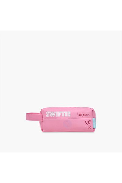 Celebrity Icons Taylor Swift Print School Pouch with Zip Closure