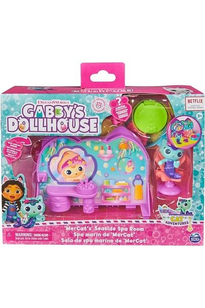 SPIN MASTERR Gabby's Dollhouse Playset, Mercat's Seaside Spa Room