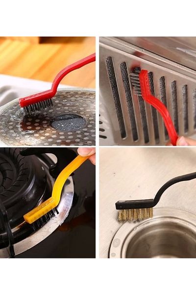 PRATİKOBA 3 Piece Wire Brush Detailed Cleaning Set