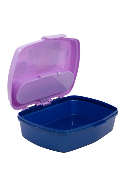 Frozen Sandwich box with spoon and fork, multicolor, BPA-free plastic, Trust,
